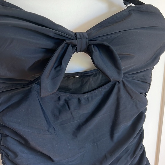 🛍️NWT black Tempt Me swimsuit XXL convertible strapless - Picture 3 of 5